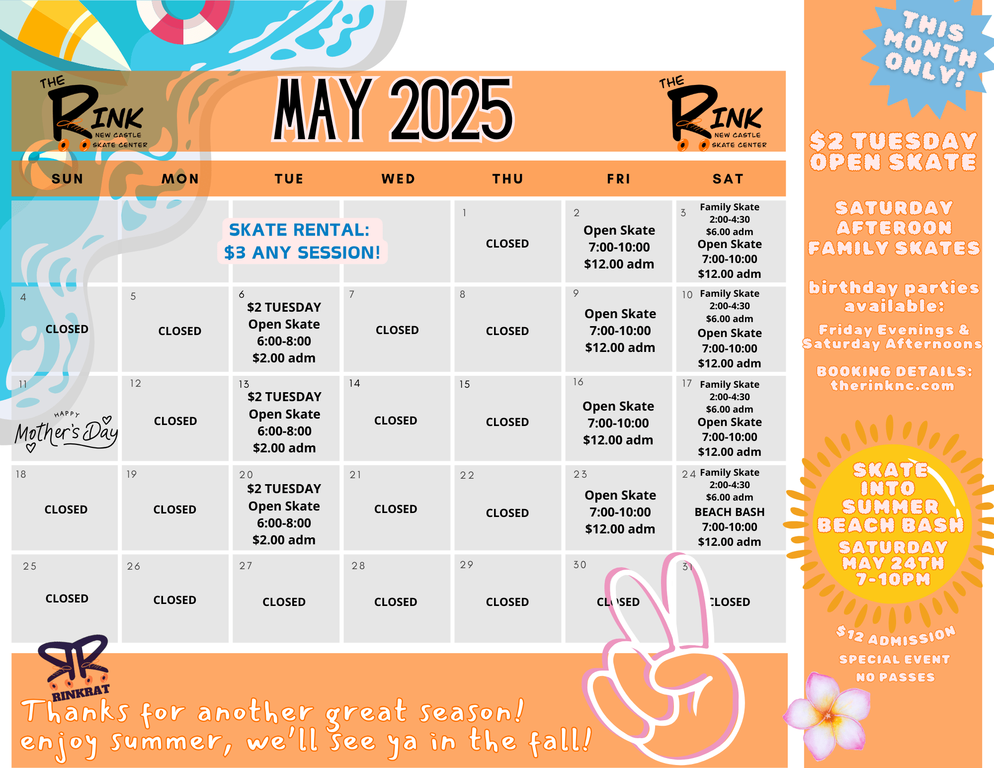 May Calendar of Events
